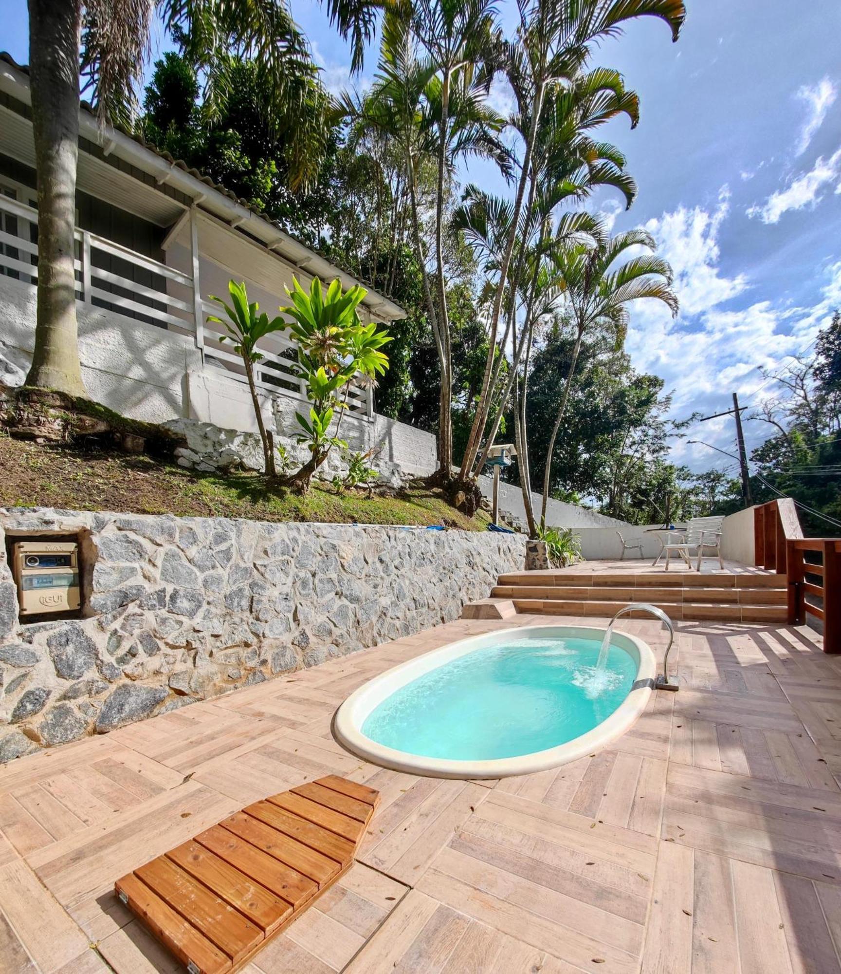 Gray House - Com Piscina Pertinho Do Mar! Villa Palhoca Exterior photo